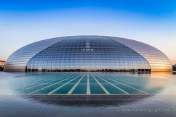 National Centre for the Performing Arts, Beijing, at Sunset