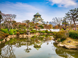 Osaka Castle Keep Reflection