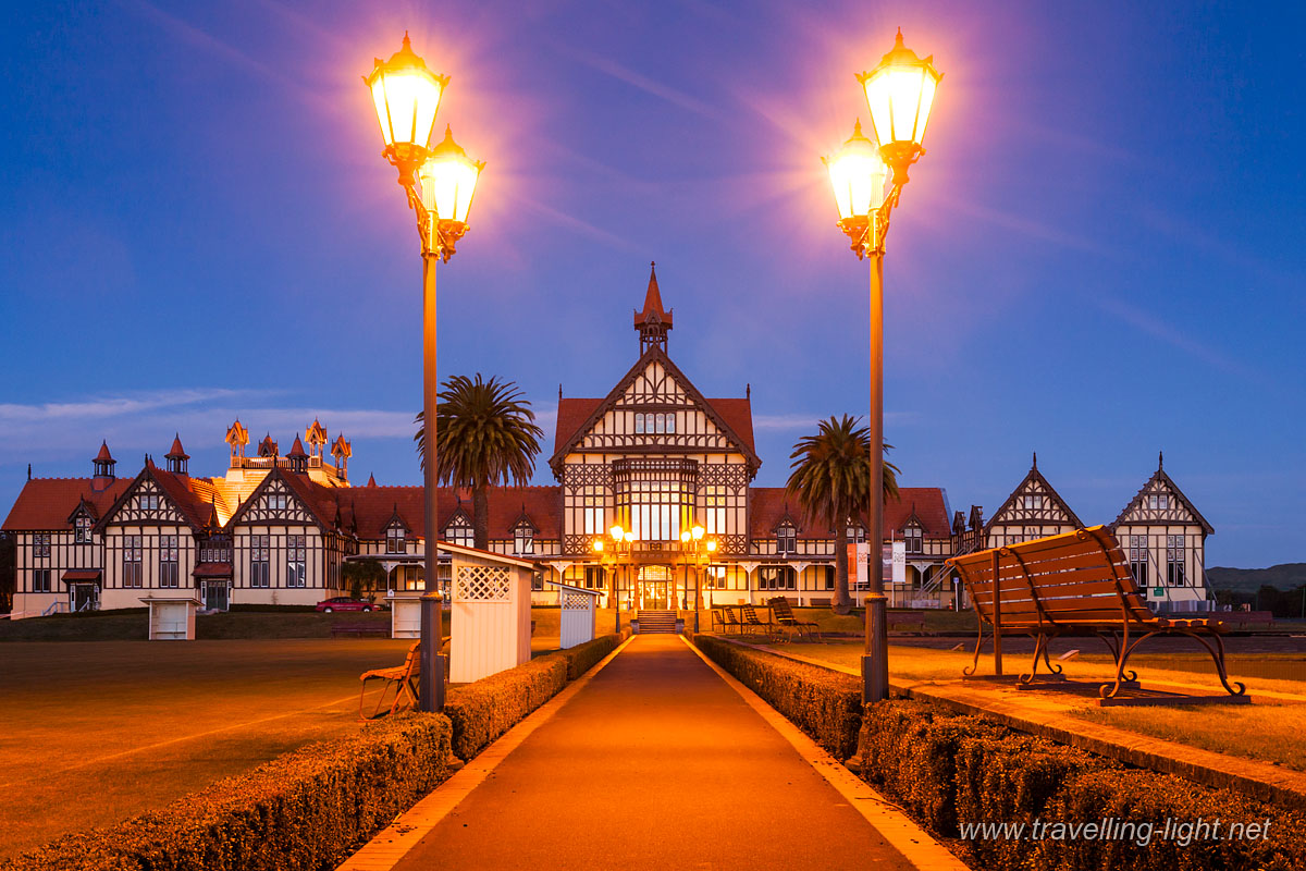 Rotorua Bath House Illuminated Twilight New Zealand
This iconic building was built in the 1930's by the New Zealand government to attract tourists to Rotorua for treatments in the hot pools. It has been restored and is now a museum.
Keywords: Bay of Plenty;Bay of Plenty Region;Format;Goevernment Gardens;New Zealand;North Island;Places;Rotorua;Tudor;bath house;horizontal;illuminated;landmark;museum;tourist attraction;twilight
