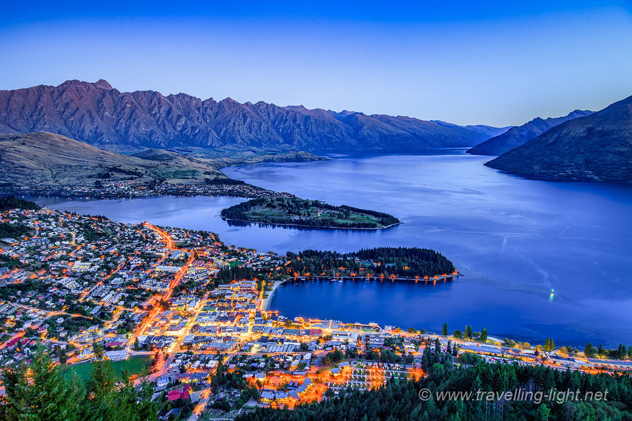 Queenstown and The Remarkables at Twilight